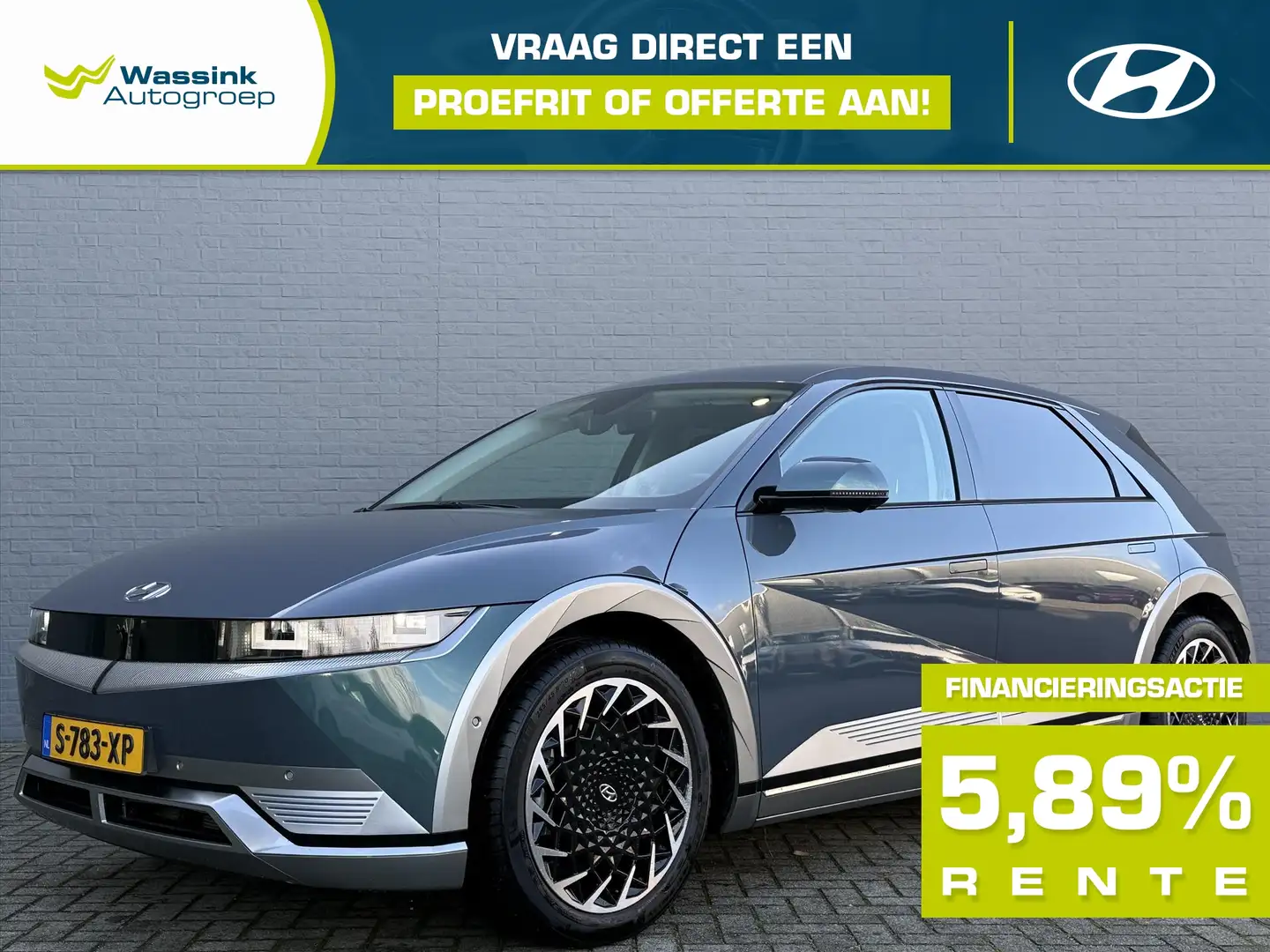 Hyundai IONIQ 5 77,4 kWh 229pk RWD Lounge | Klasse 3 Alarmsysteem Vert - 1