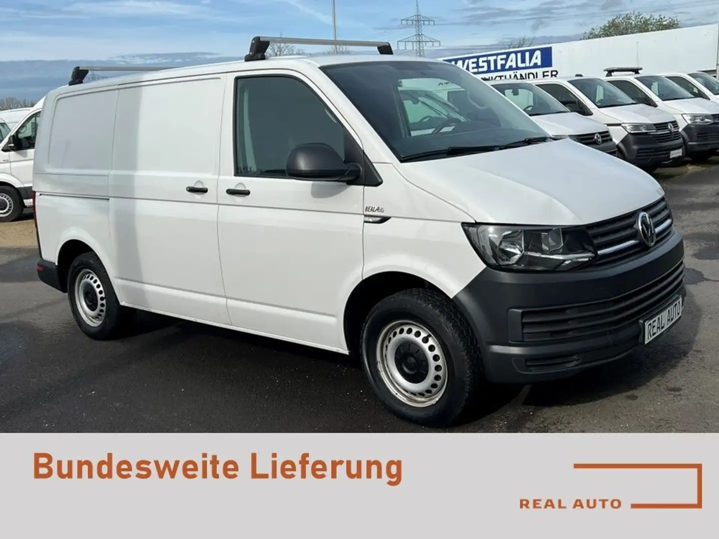 Volkswagen T6 Transporter Kasten 2.0 TDI Klima*Werkstatt Weiß - 1