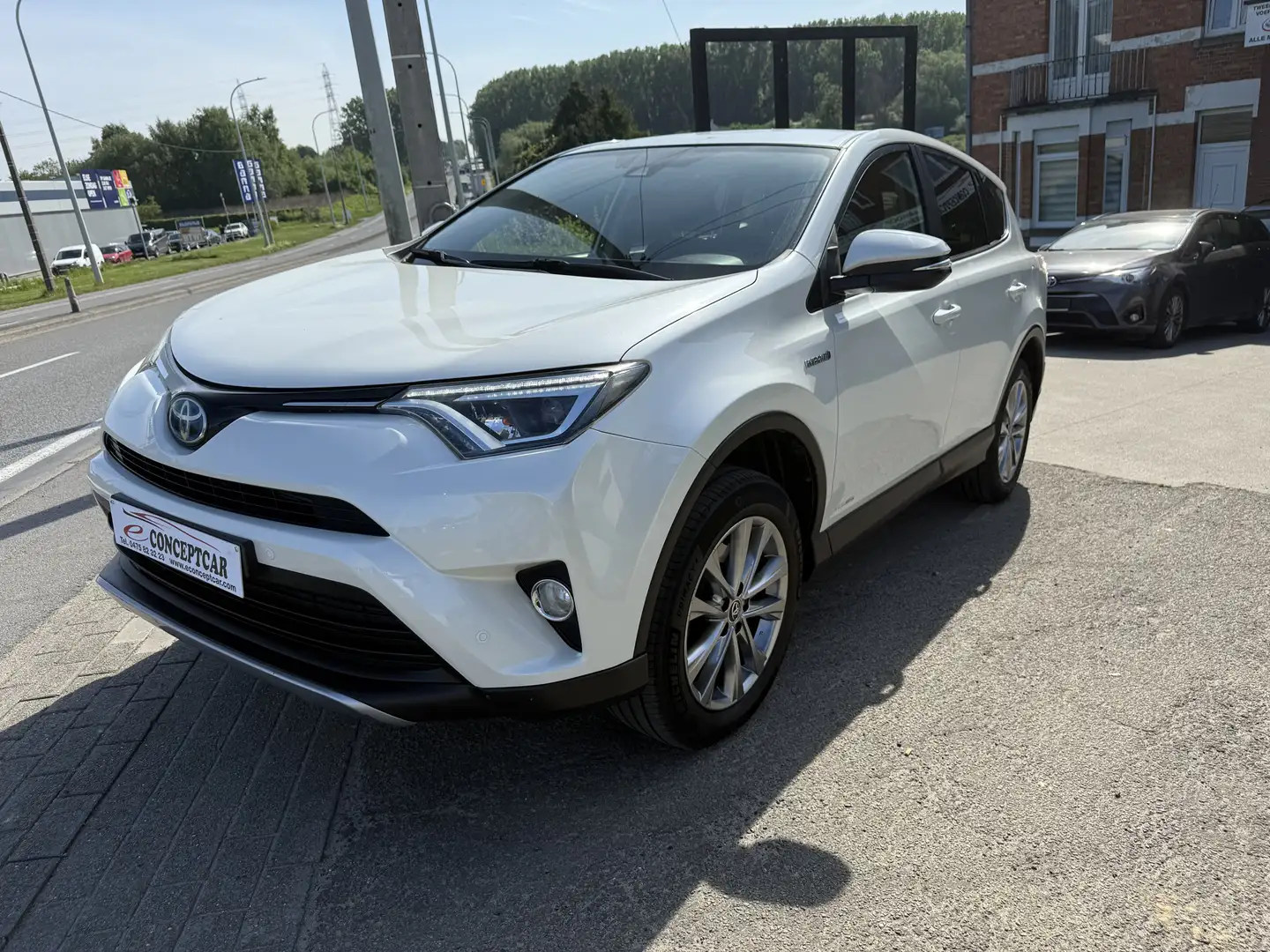 Toyota RAV 4 RAV4 2.5i e-AWD Hybrid C. & Black Edition CVT Blanc - 1