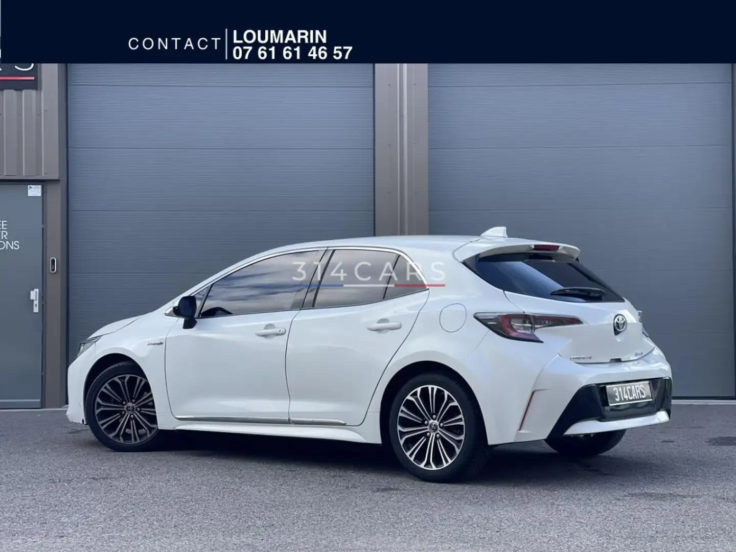 Toyota Corolla Hybride 122cv - BV CVT 2019 BERLINE Design - Garantie 6 Mois Blanc - 2