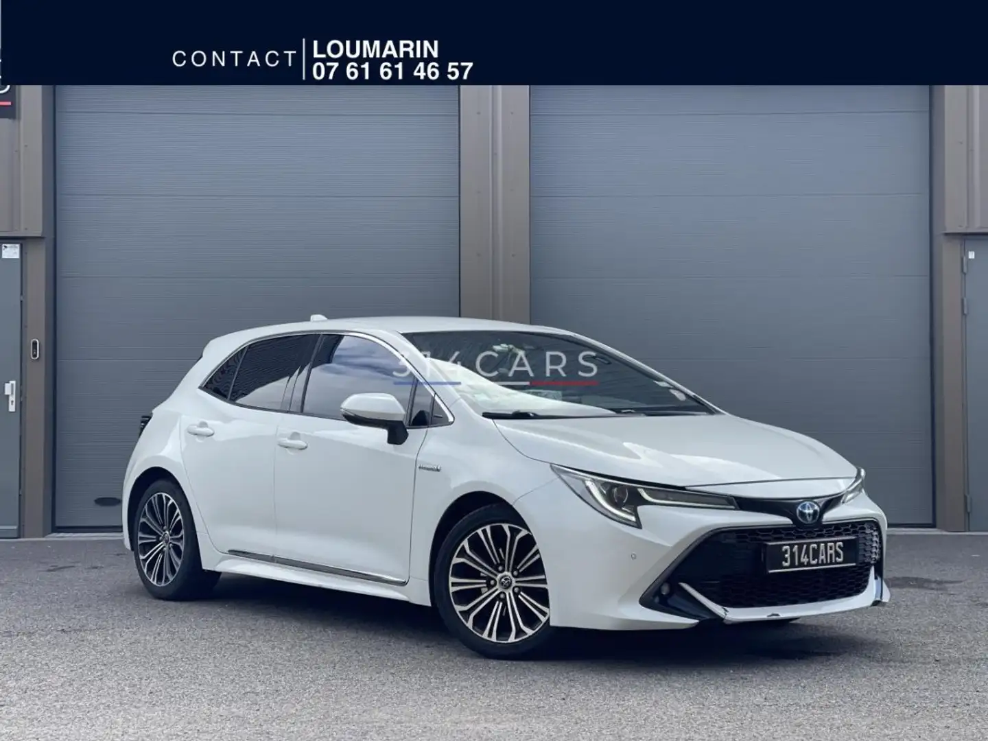 Toyota Corolla Hybride 122cv - BV CVT 2019 BERLINE Design - Garantie 6 Mois Blanc - 1