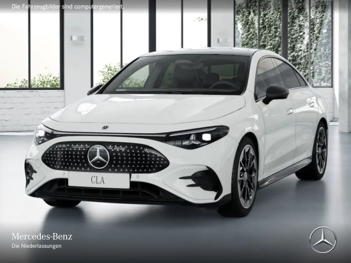 Mercedes-Benz CLA 250 Cp. AMG Sportpaket Night AMG 19" Pano-Dach Weiß - 2