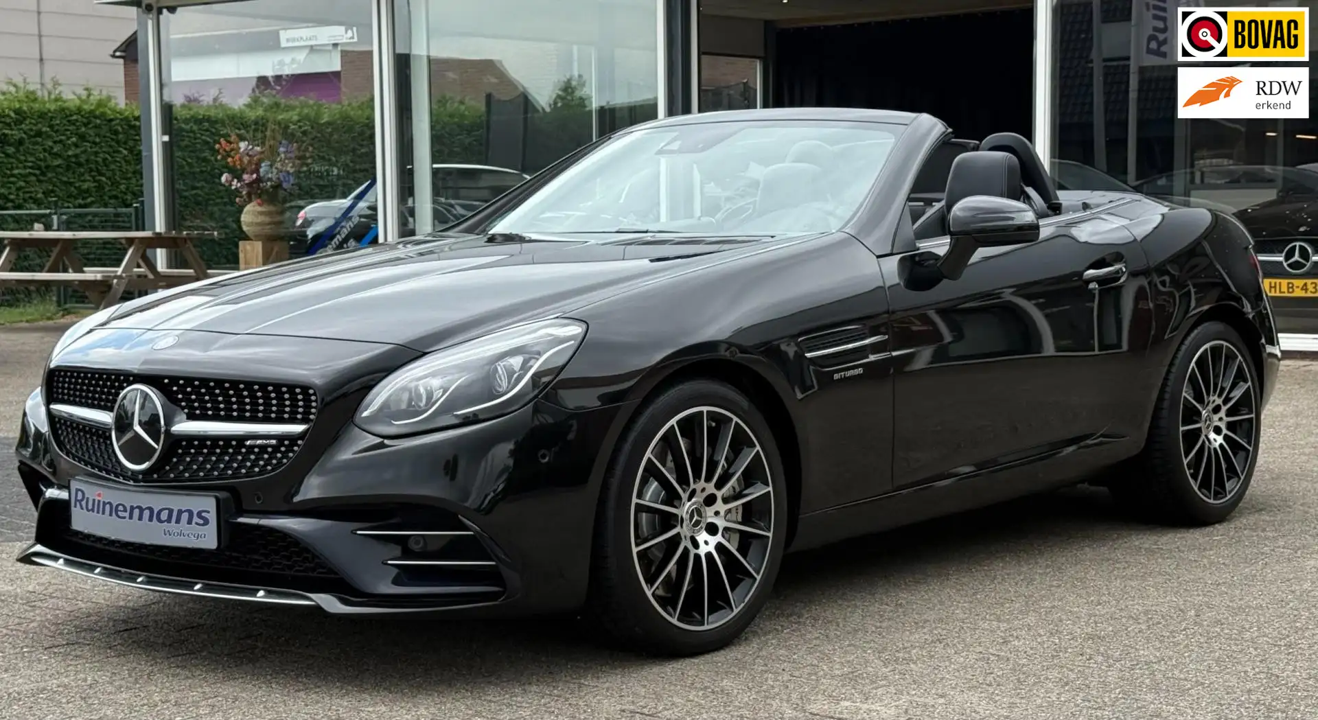 Mercedes-Benz SLC 43 AMG V6 /ILS / MAGIC SKY / MEMORY / AIRSCARF Nero - 1