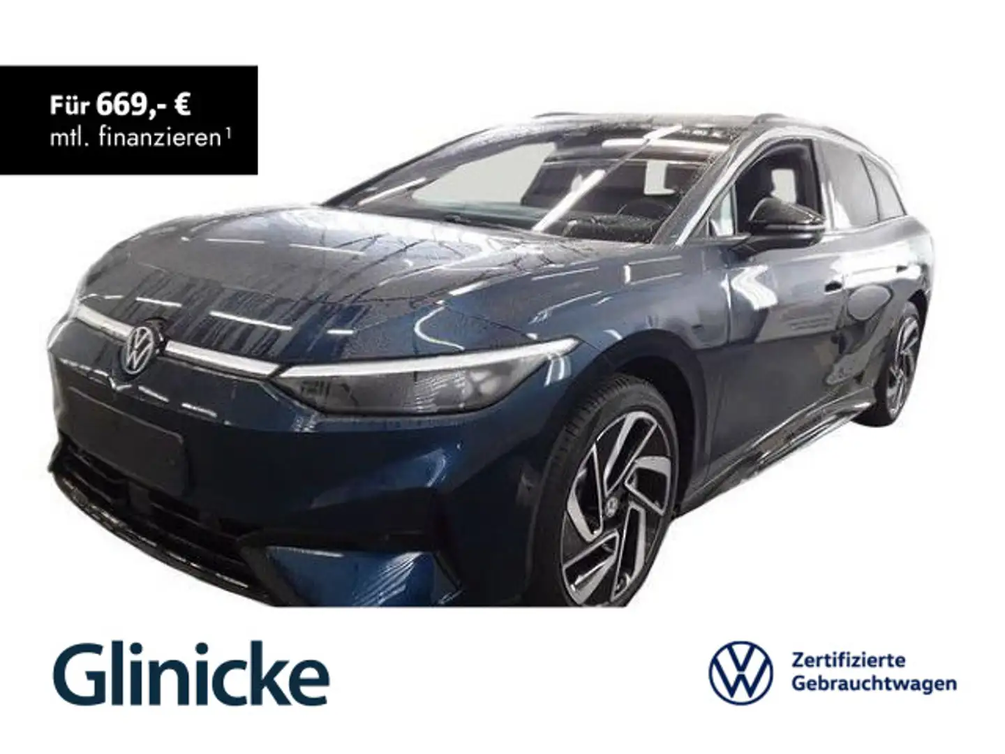 Volkswagen ID.7 Tourer Pro LED AHK Navi Wärmepumpe RFK ACC Blau - 1