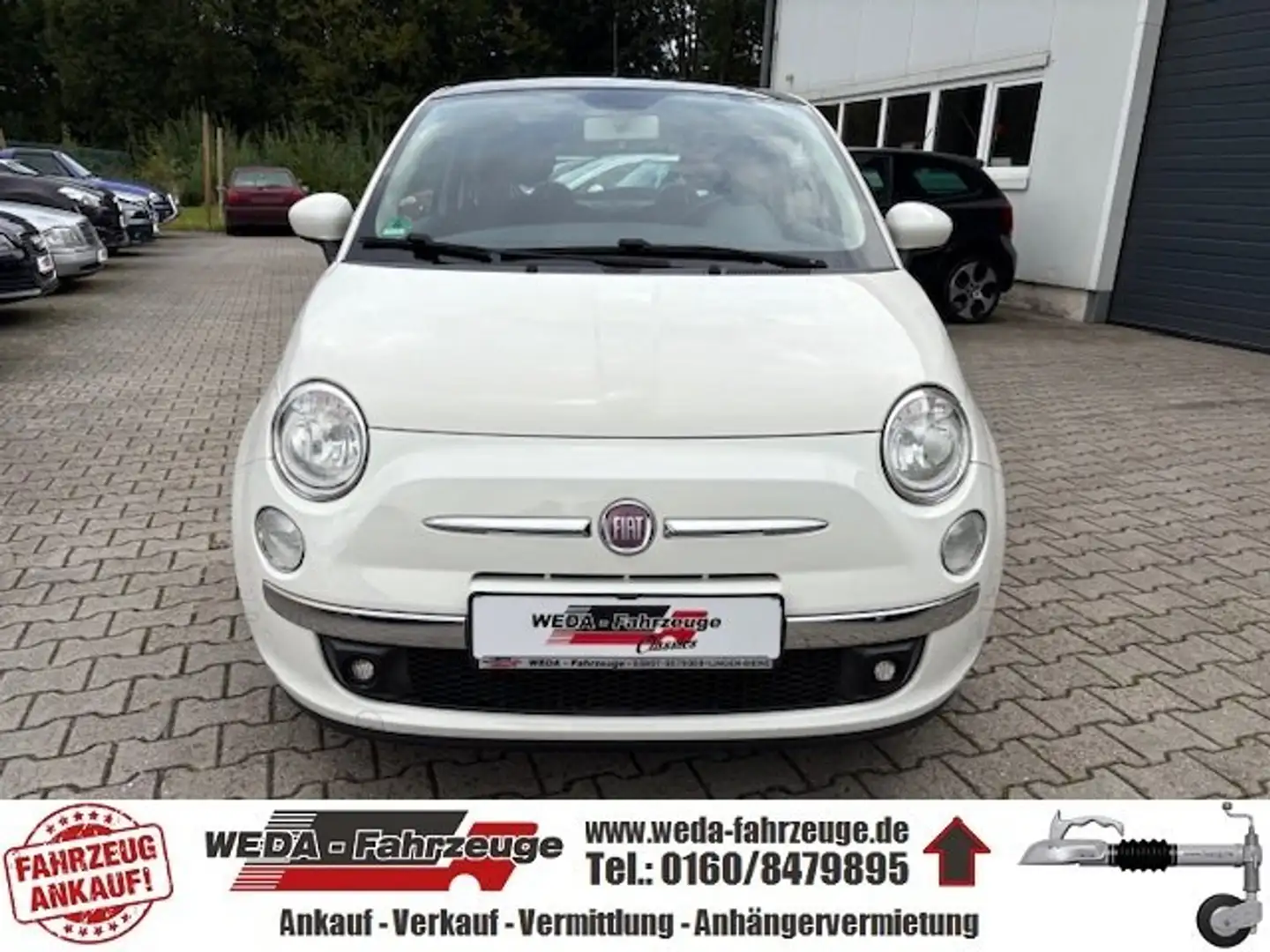 Fiat 500 Lounge - lückenl. Scheckheft - TÜV/AU NEU Weiß - 2