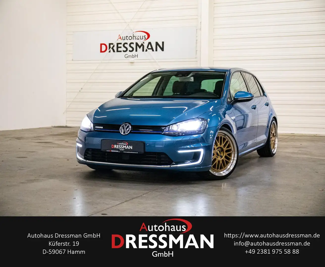 Volkswagen Golf e-Golf KAMERA DYNAUDIO ACC LED SITZHZ. KEYLESS Blauw - 1