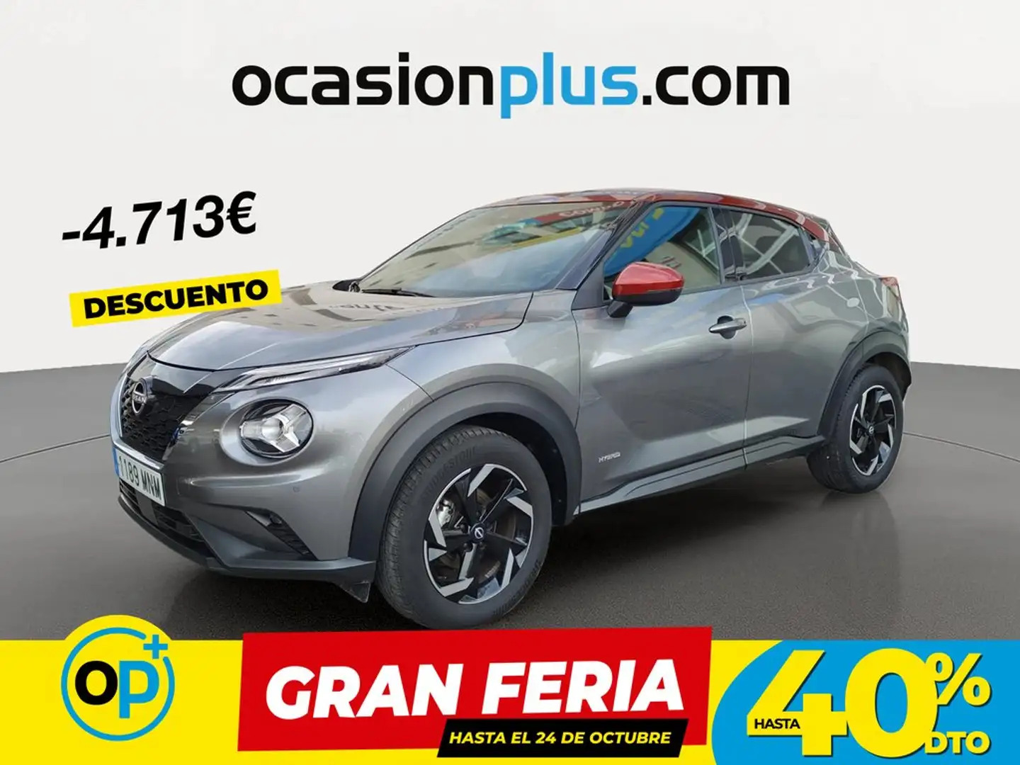 Nissan Juke 1.6 Hybrid N-Connecta Auto Gris - 1