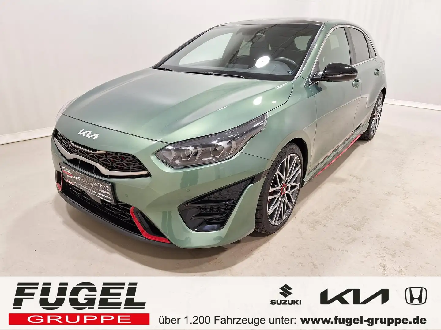 Kia Ceed / cee'd 1.6 TGDI DCT GT LED|Navi|Leder Grün - 1