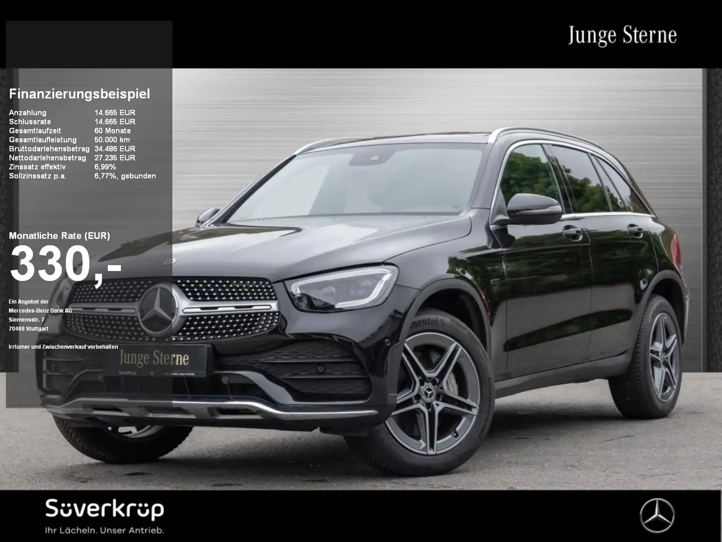 Mercedes-Benz GLC 300 e 4M , AMG MULTI AHK KAMERA PANO SPUR Schwarz - 1