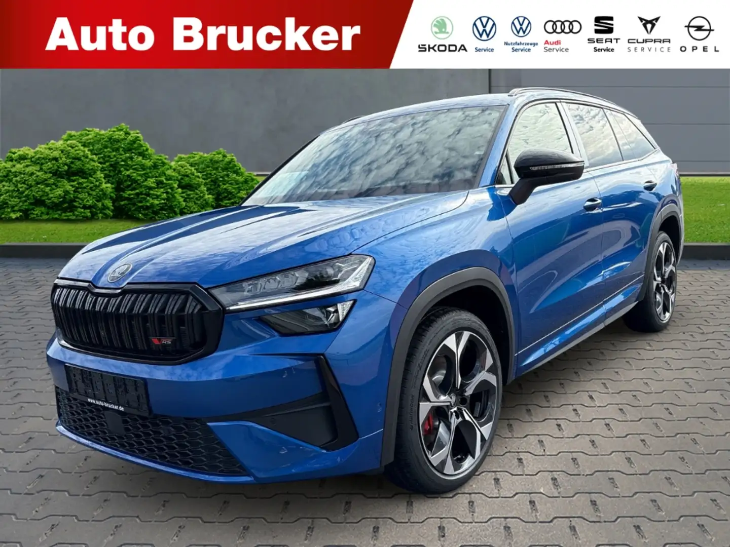 Skoda Kodiaq RS 2.0TSI 195 kW 4x4 RS Standheizung uvm. Blauw - 1