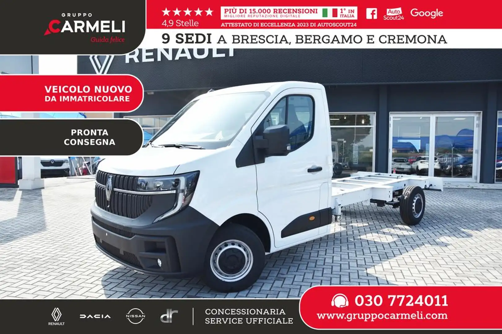 Renault Master RWD T35 2.0 blue dci 150cv L3 cab RG -PRONTA Bianco - 1
