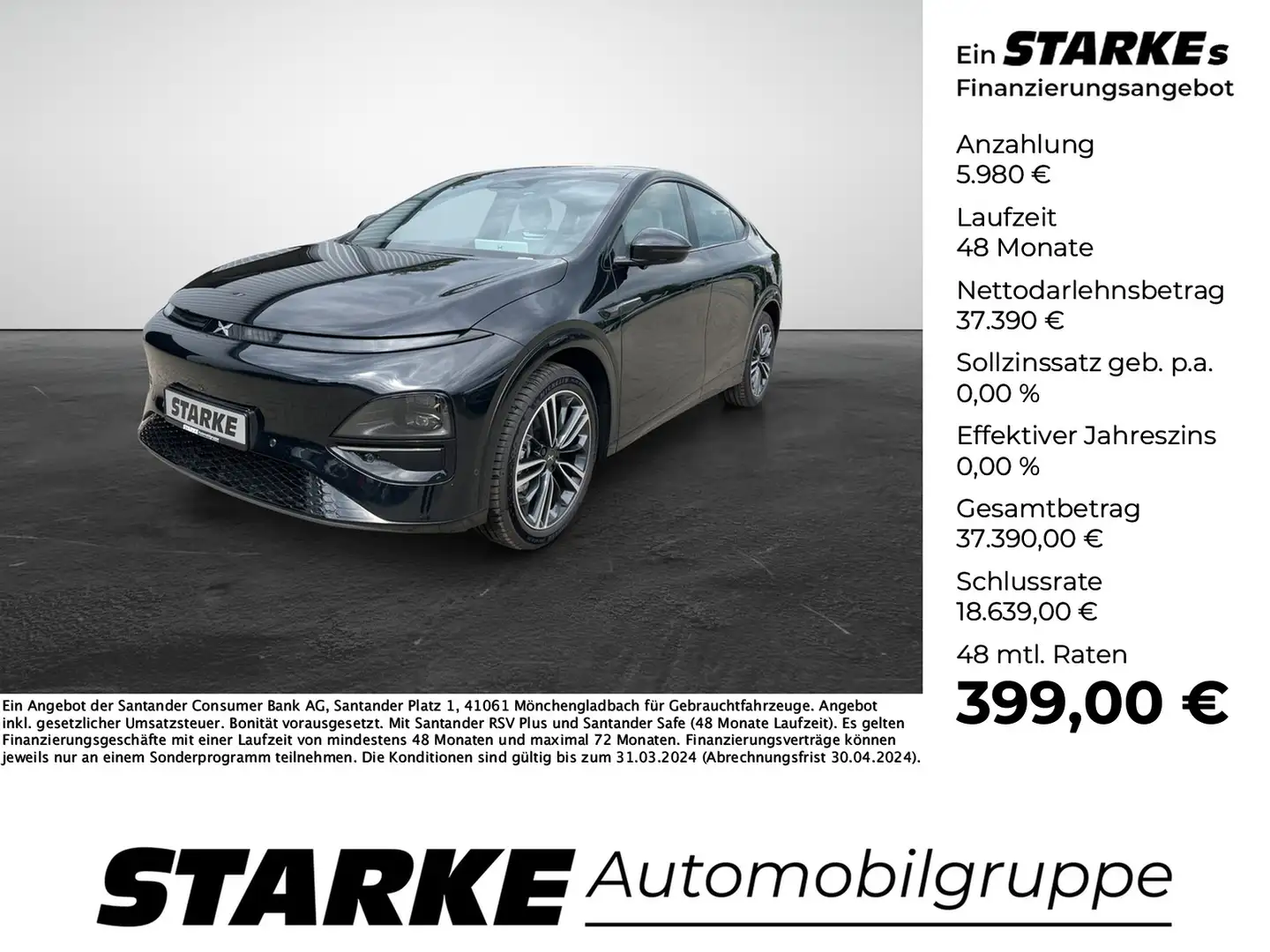 Xpeng G6 RWD Standard Range 0% Finanzierung Czarny - 1