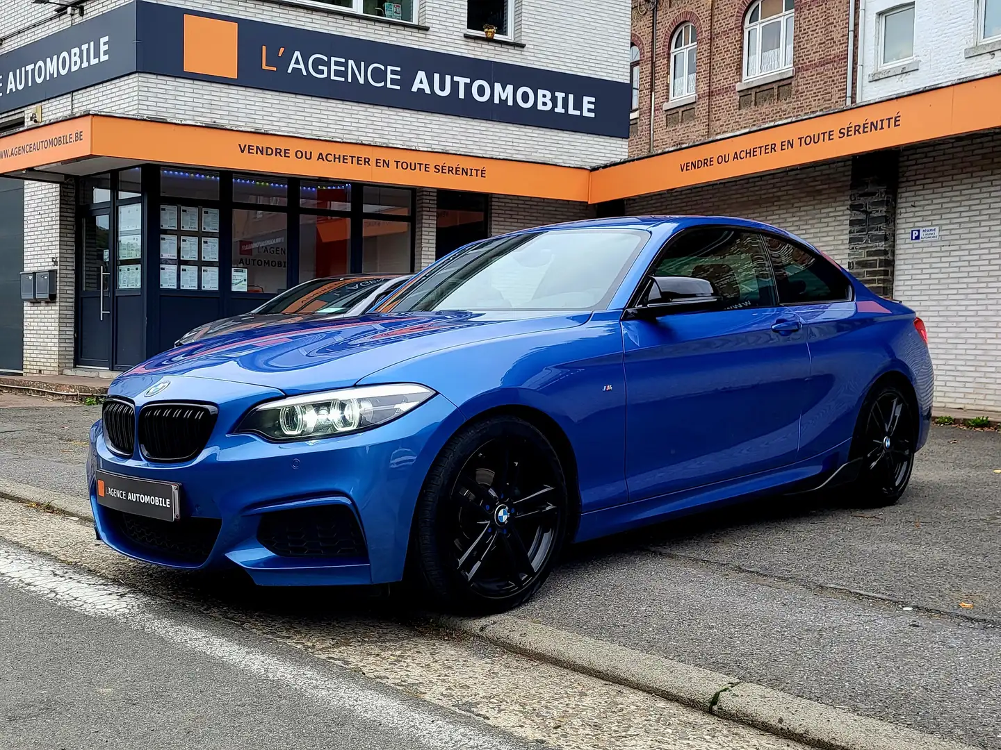 BMW 218 Coupé 218i Pack M Camera Carbon Alcantara Steer Bleu - 2
