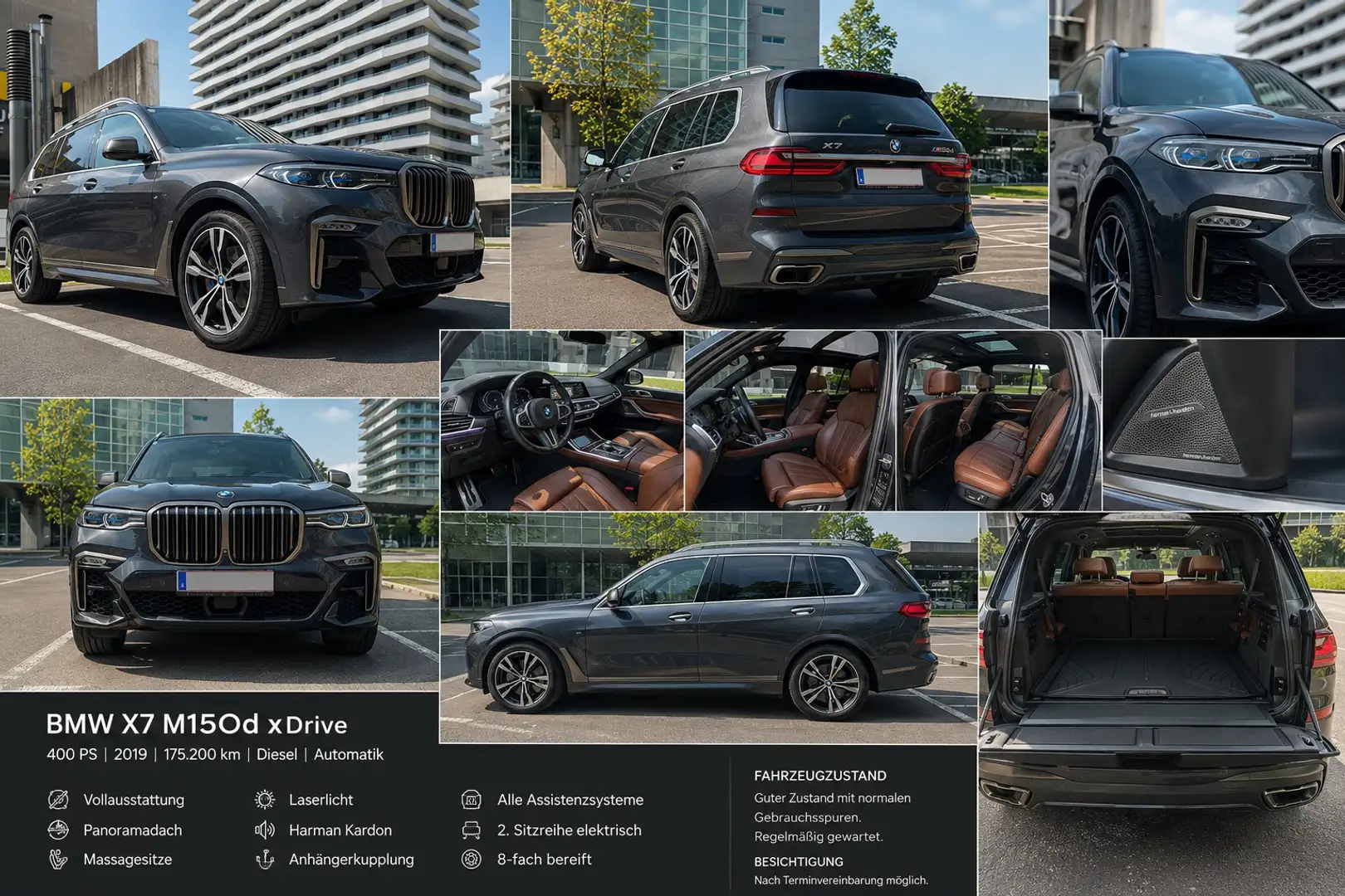 BMW X7 M M50d Aut. Grau - 1