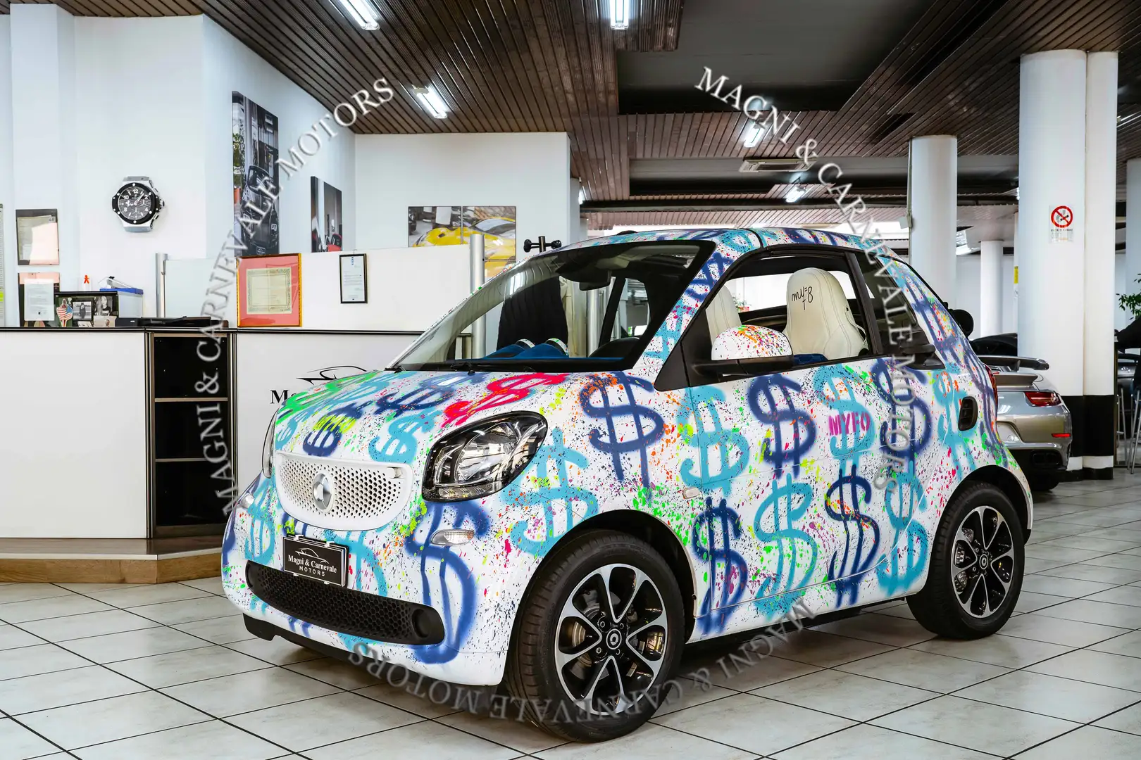 smart forTwo "SUPERDOLLAR" By Myfo78Art | FOR COLLECTORS Bianco - 2