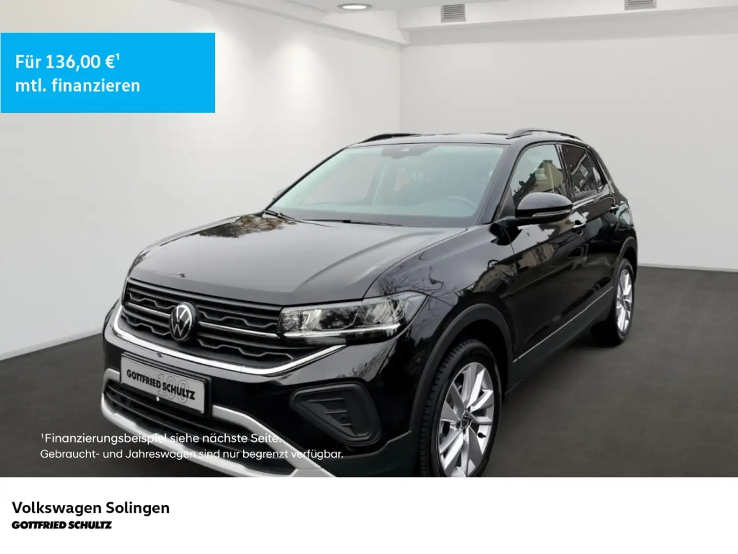 Volkswagen T-Cross 1.0 TSI Goal Navi Klima SHZ LED PDC ACC Schwarz - 1