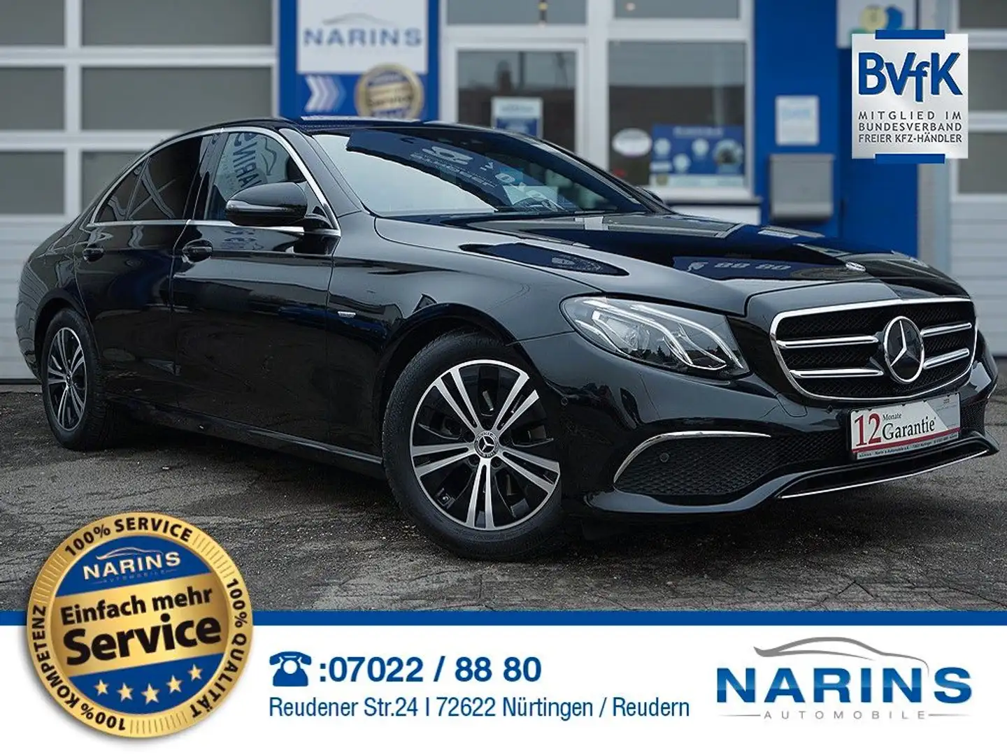 Mercedes-Benz E 200 Limousine AHK Navi Kamera LED Teilleder Negru - 1