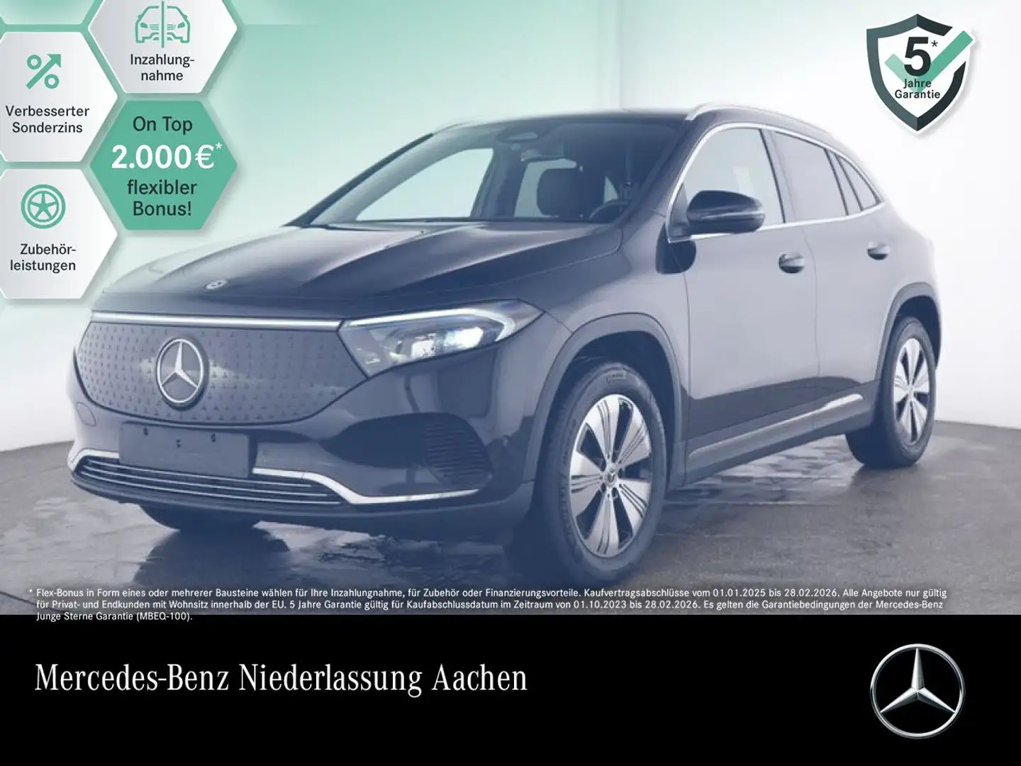 Mercedes-Benz EQA 300 4M PROG+ADVANCED+KAMERA+SPUR Schwarz - 1
