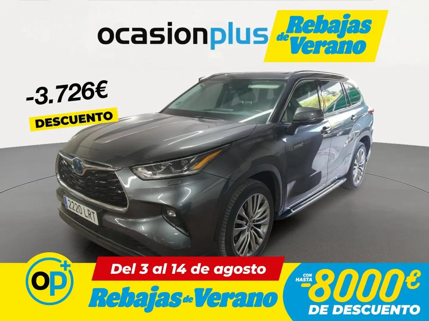 Toyota Highlander 2.5 hybrid Advance Pintura metalizada Gris - 1