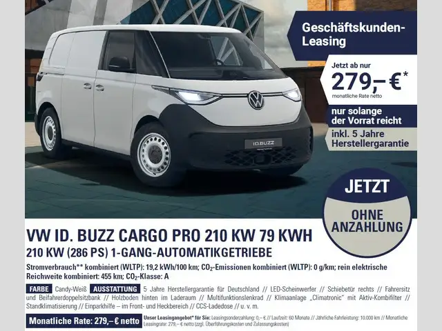 Volkswagen ID. Buzz Cargo Pro *Sonderleasing* *sofort verfügba