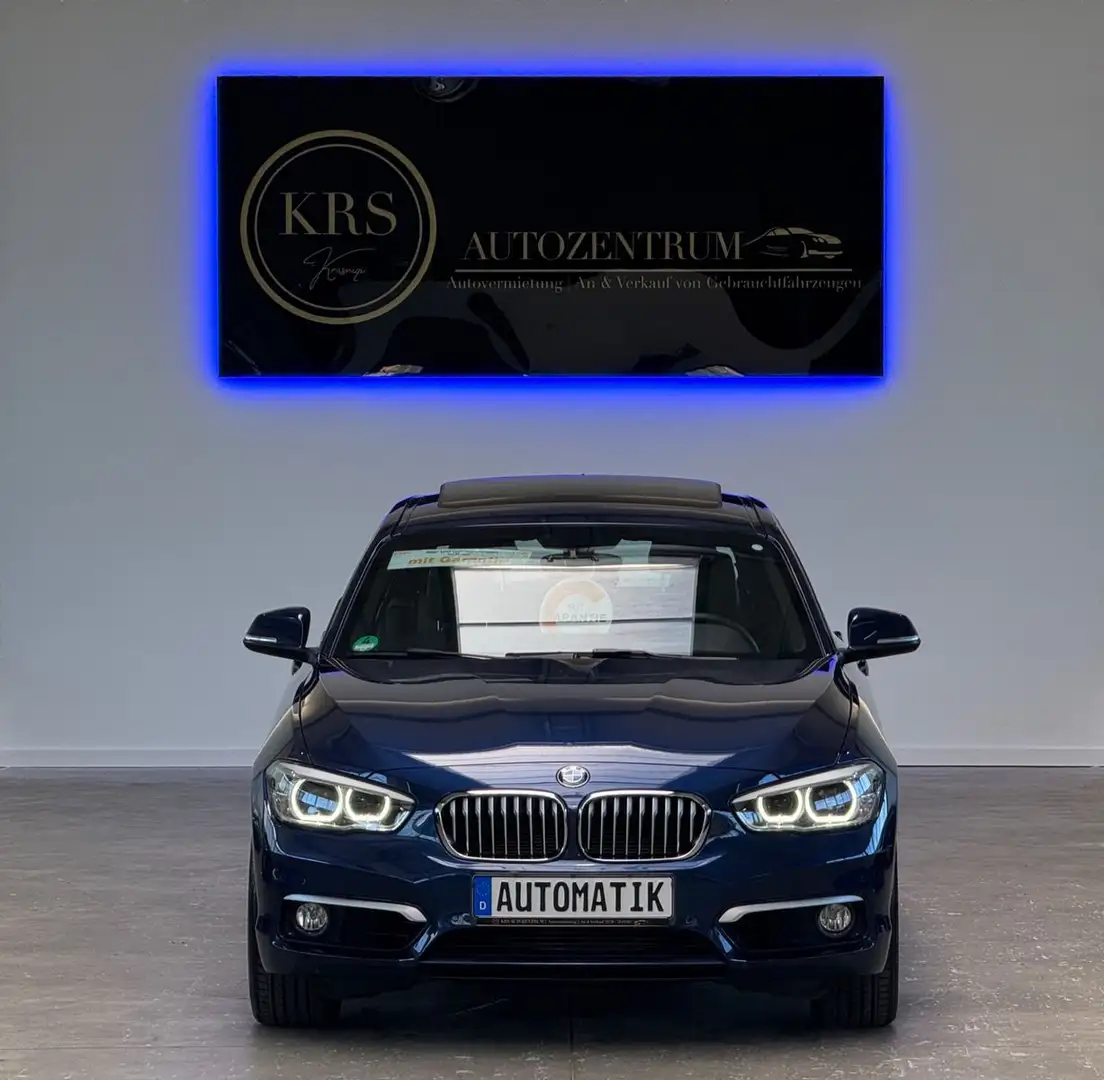 BMW 120 i Automatik Urban Line*GARANTIE*NAV*S-DACH*2H Blau - 2