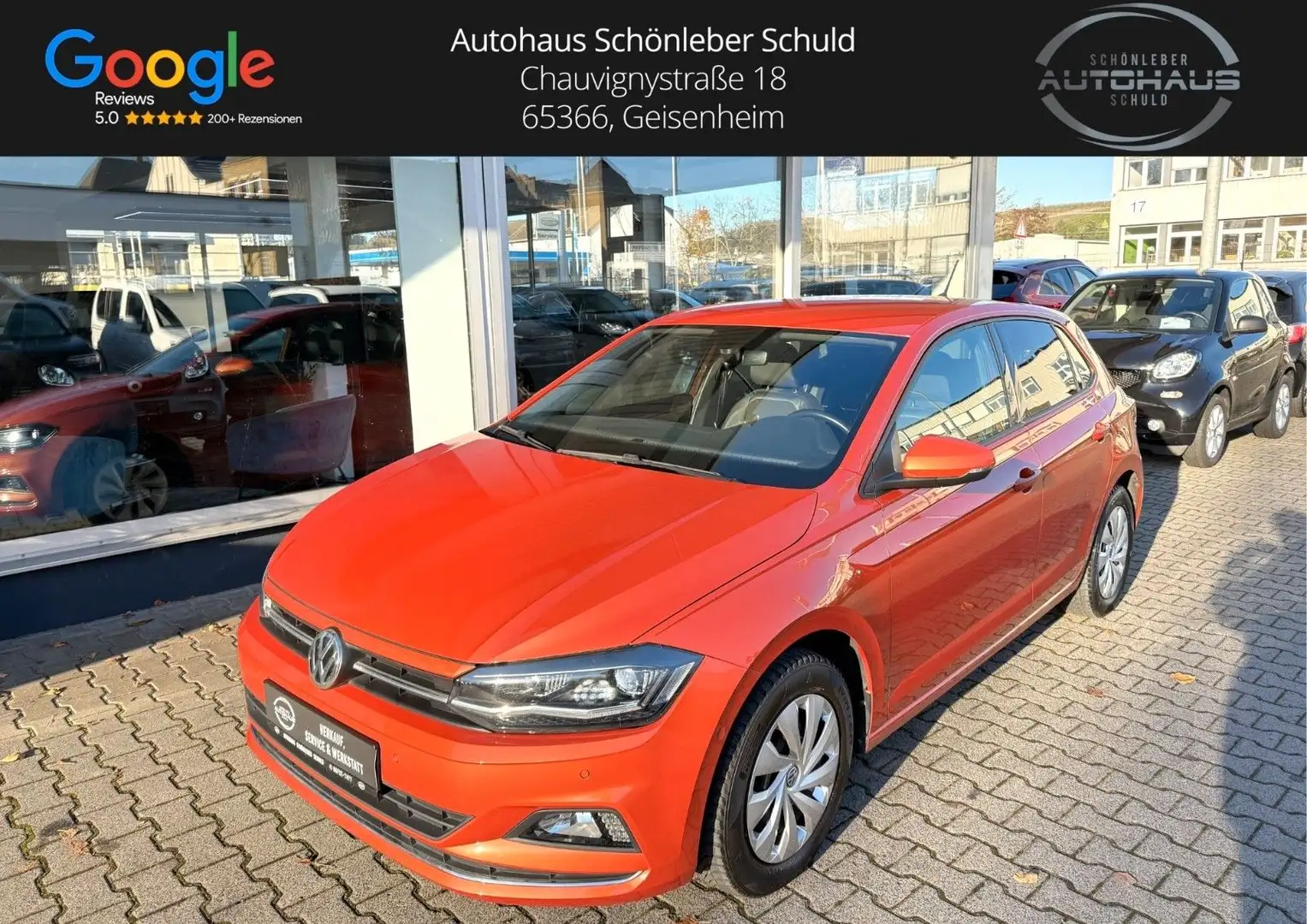 Volkswagen Polo VI Highline *1. HAND*LED*NAVI*SITZH*SCHECKH Orange - 1