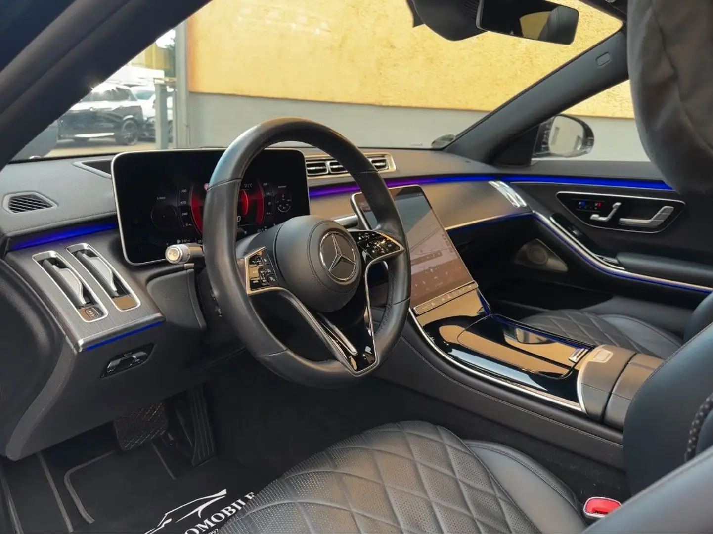 Mercedes-Benz S 400 d 4M LANG PANO*4xSitzklima*Massage*3DBurm Negro - 2
