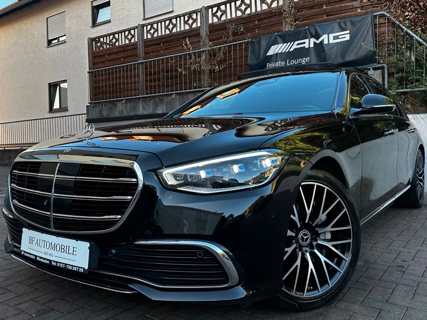 Mercedes-Benz S 400 d 4M LANG PANO*4xSitzklima*Massage*3DBurm Negro - 1
