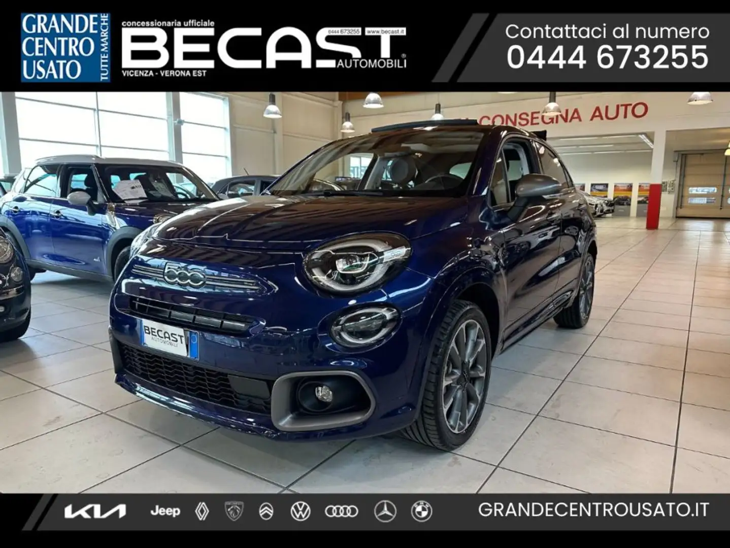Fiat 500X 500X 1.5 T4 Hybrid 130 CV DCT Sport Dolcevita -FIN Blu/Azzurro - 1