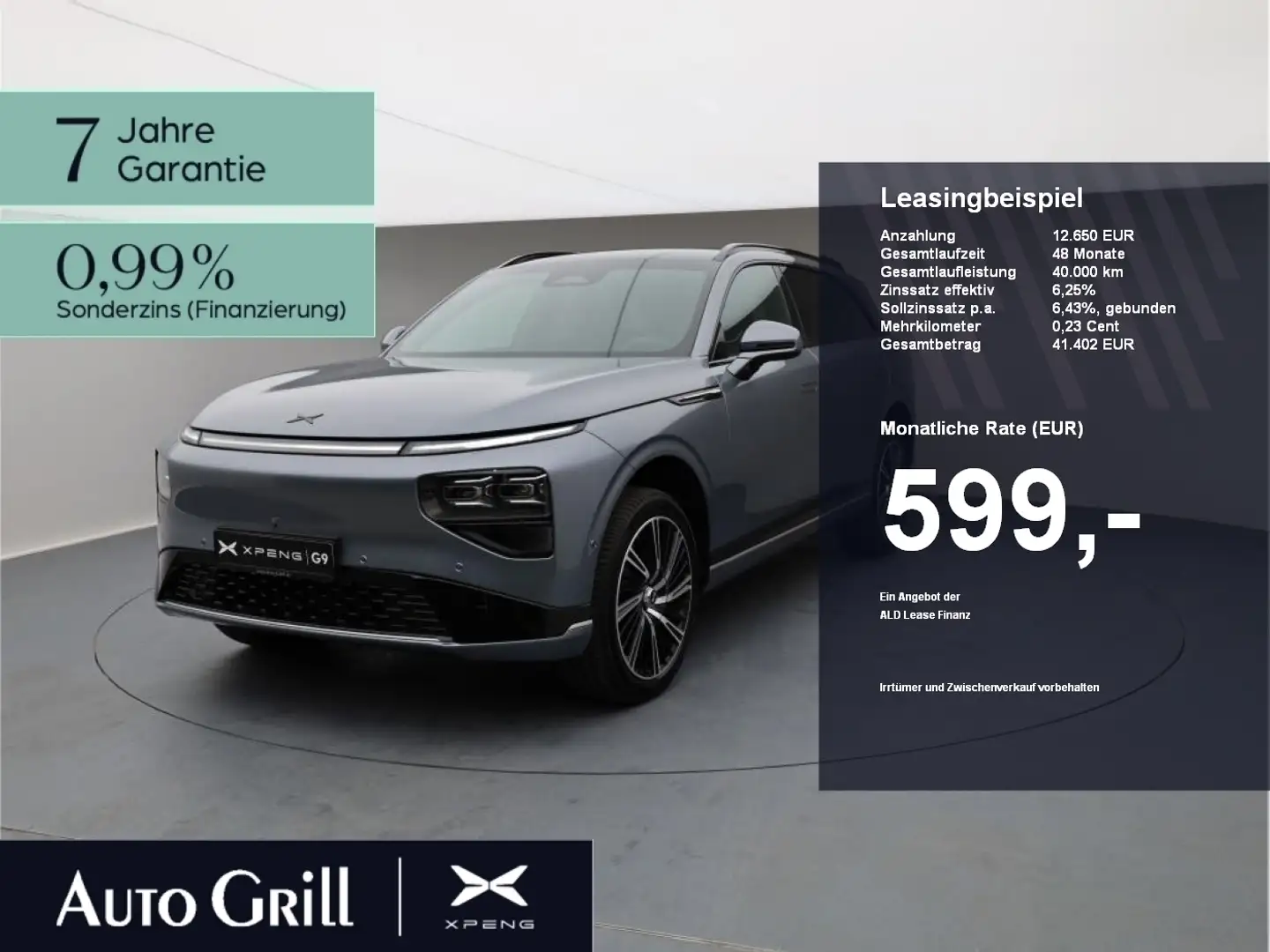Xpeng G9 AWD Performance AHK PremiumPaket 360Kam ACC Grau - 1