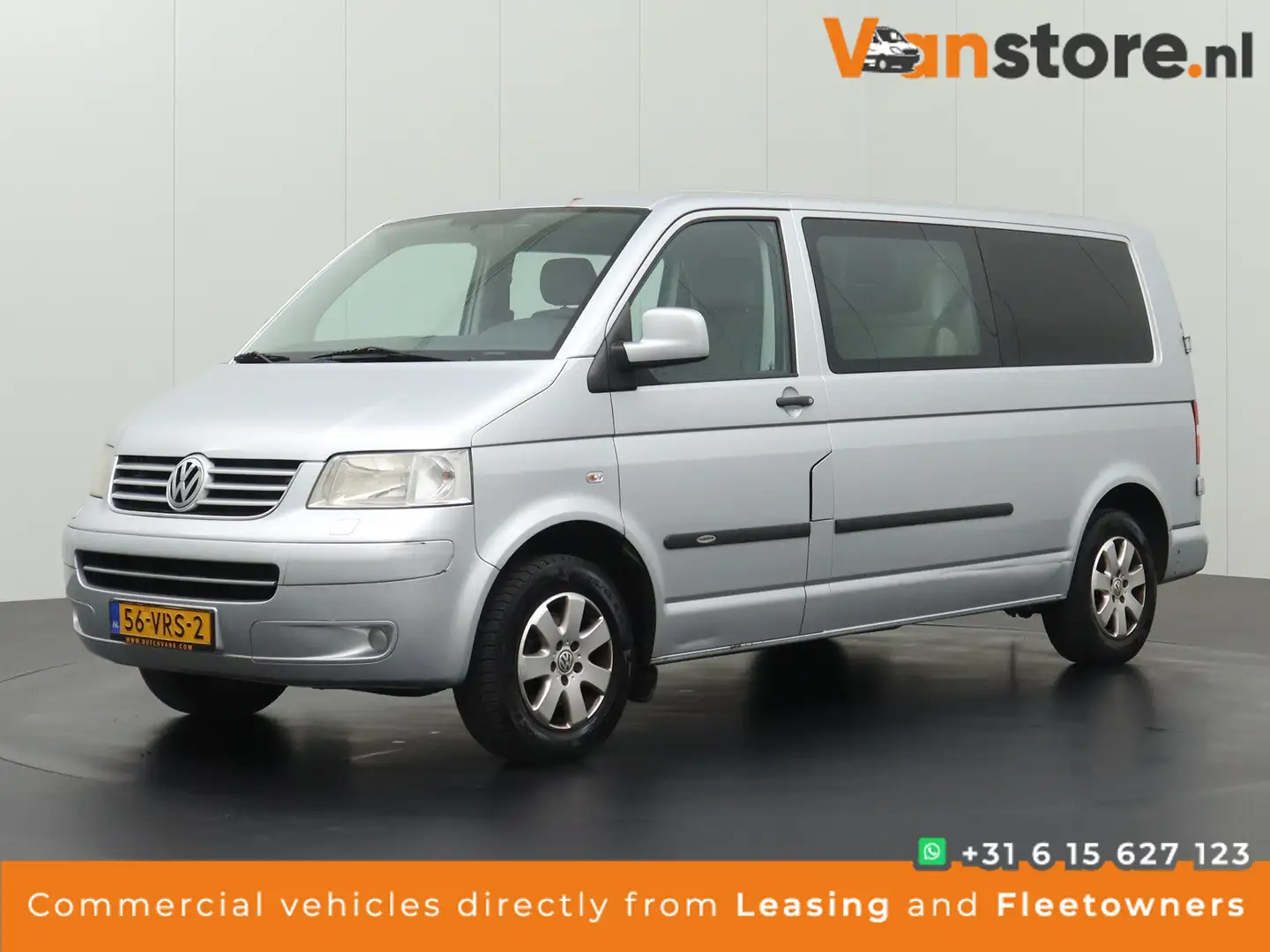 Volkswagen T5 Transporter 2.5TDI 130PK Dubbele Cabine Lang | 5-Persoons | Ai Argent - 1