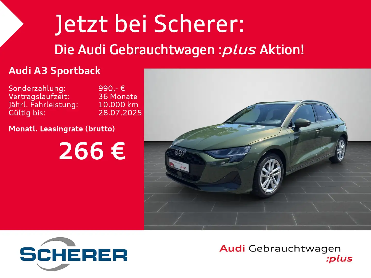 Audi A3 35 TFSI S tronic NAVI LED SHZ EPH+ Green - 1
