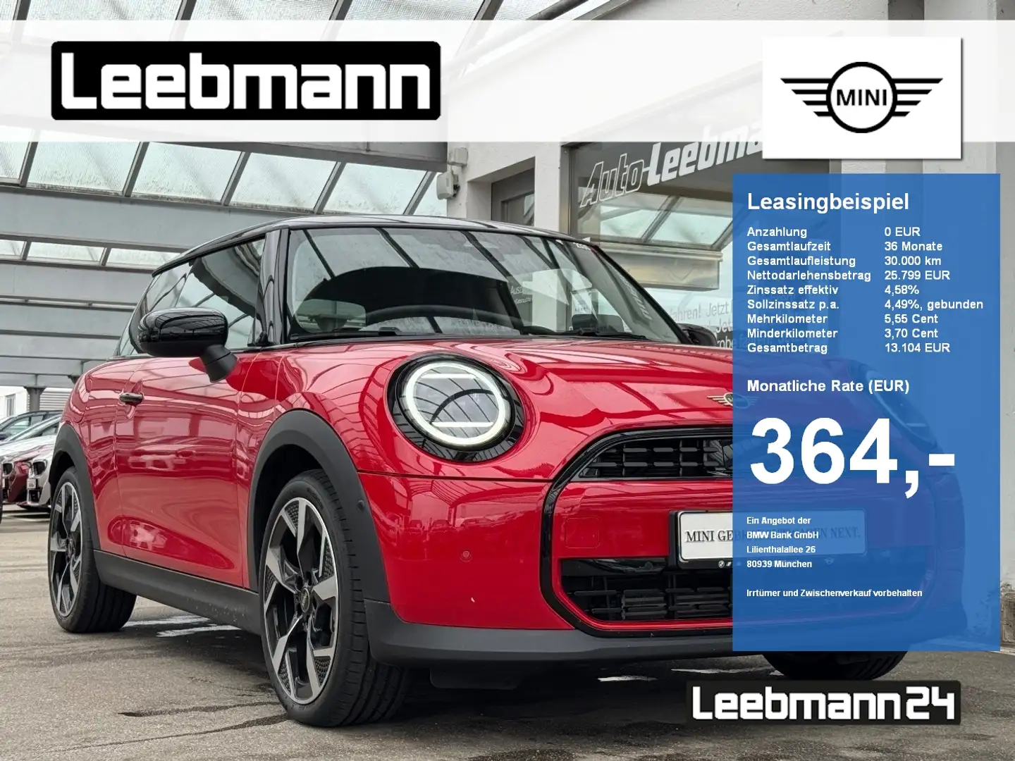 MINI Cooper C Classic Paket M 18-Zoll/GSD/HeadUp/RFK Rot - 1