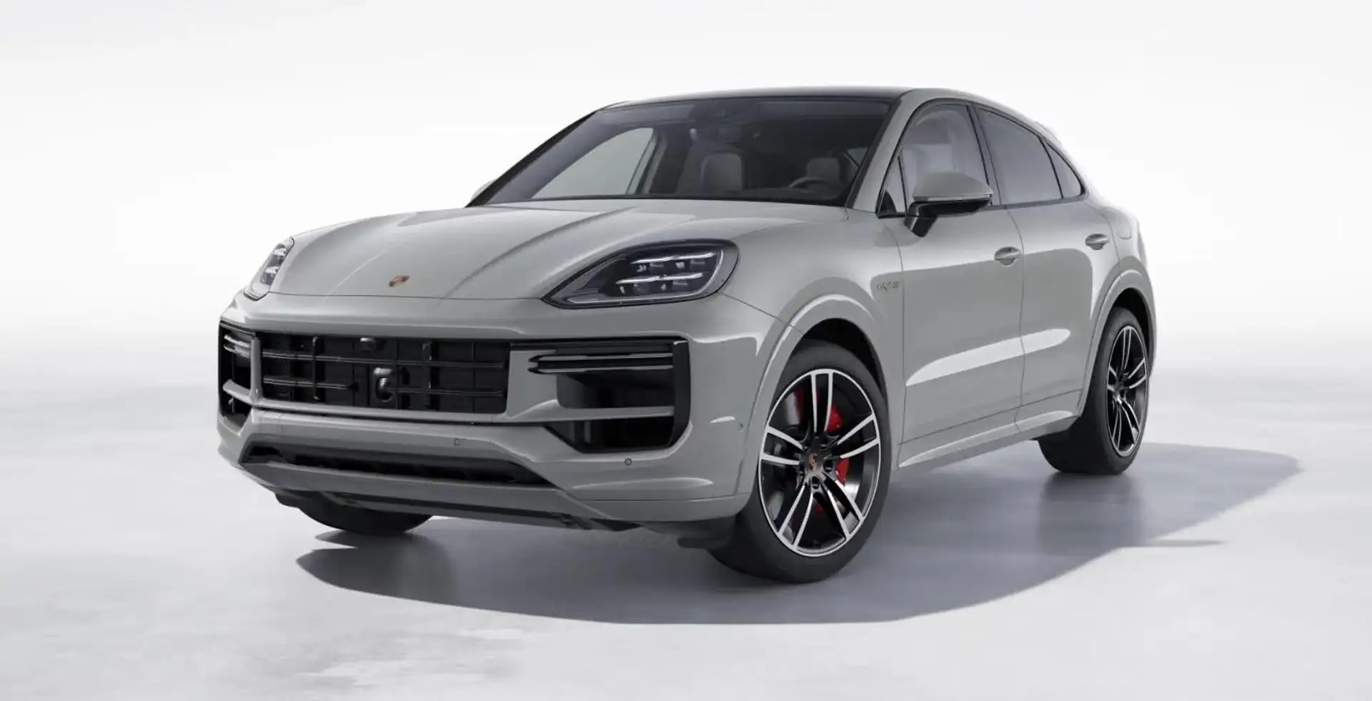 Porsche Cayenne Turbo E-Hybrid Coupé Grijs - 1