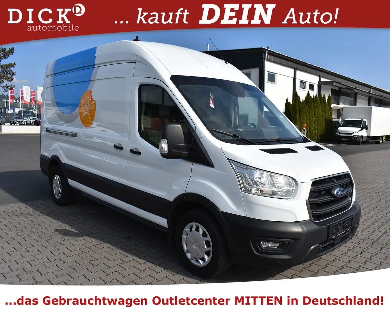 Ford Transit 2.0d Aut 350 L3H3 Trend 3SI+KLIM+SHZ+PDC Weiß - 1
