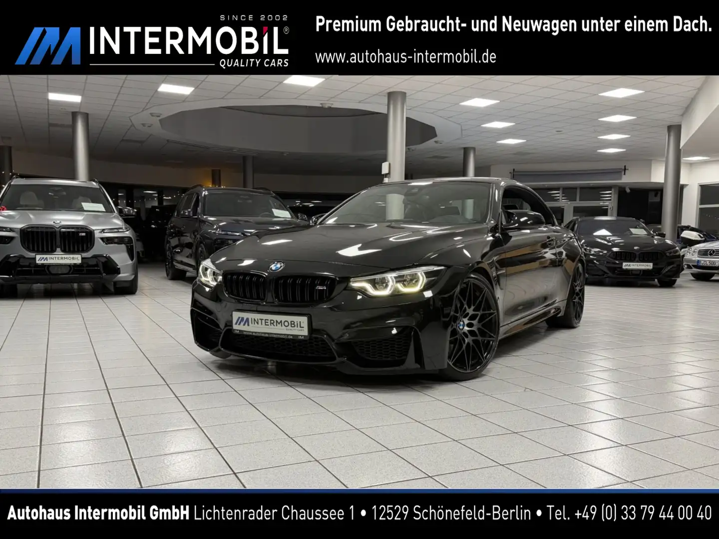 BMW M4 Cabrio Competition DKG Drivelogic*H-Up*360° Noir - 1
