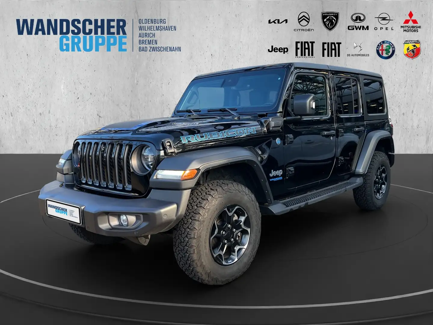 Jeep Wrangler Rubicon Plug In Hybrid 4xe Navi+SHZ+RFK Schwarz - 1