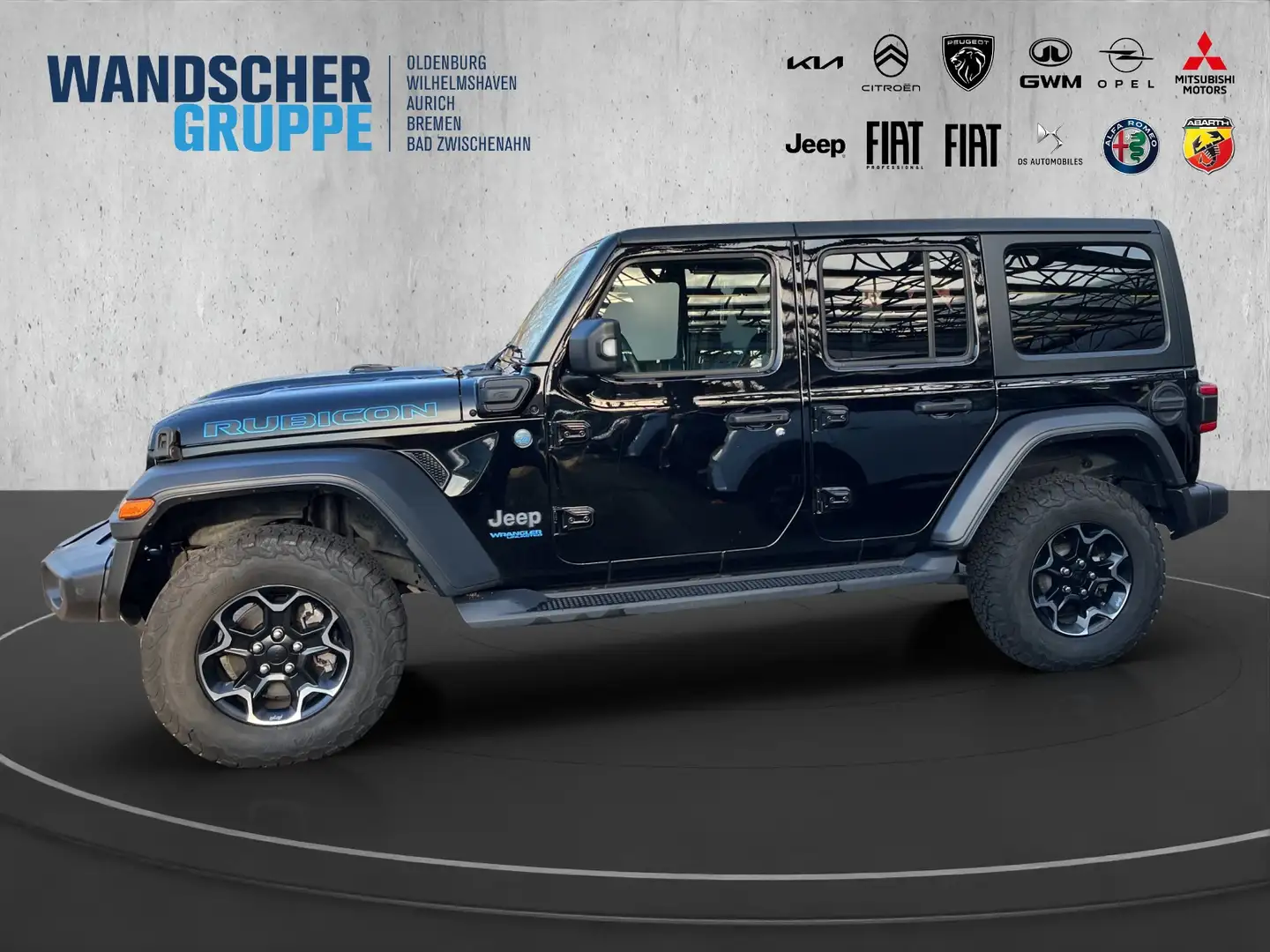 Jeep Wrangler Rubicon Plug In Hybrid 4xe Navi+SHZ+RFK Schwarz - 2