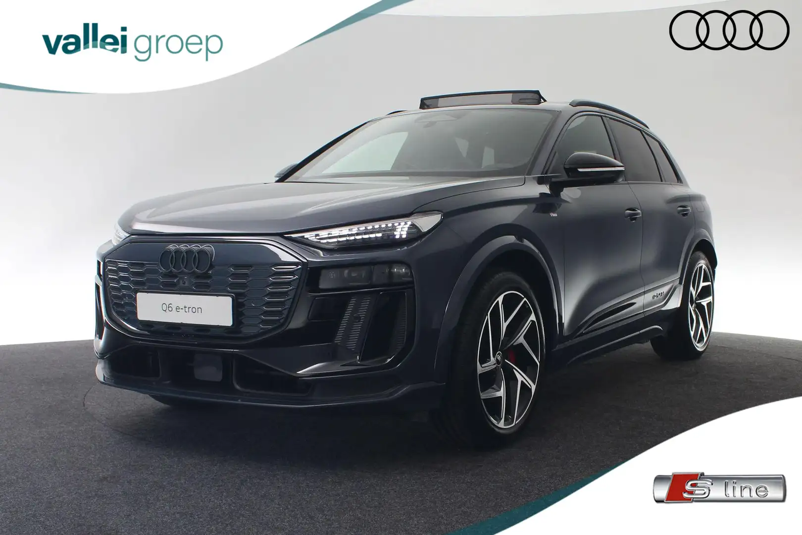 Audi Q6 e-tron S edition performance 100 kWh 225 kW / 306 Blauw - 1