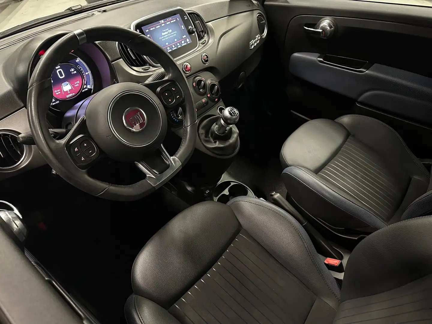 Fiat 500C 1.0 Hybrid Lounge Cabrio / Leder / Airco / LMV Lila - 2