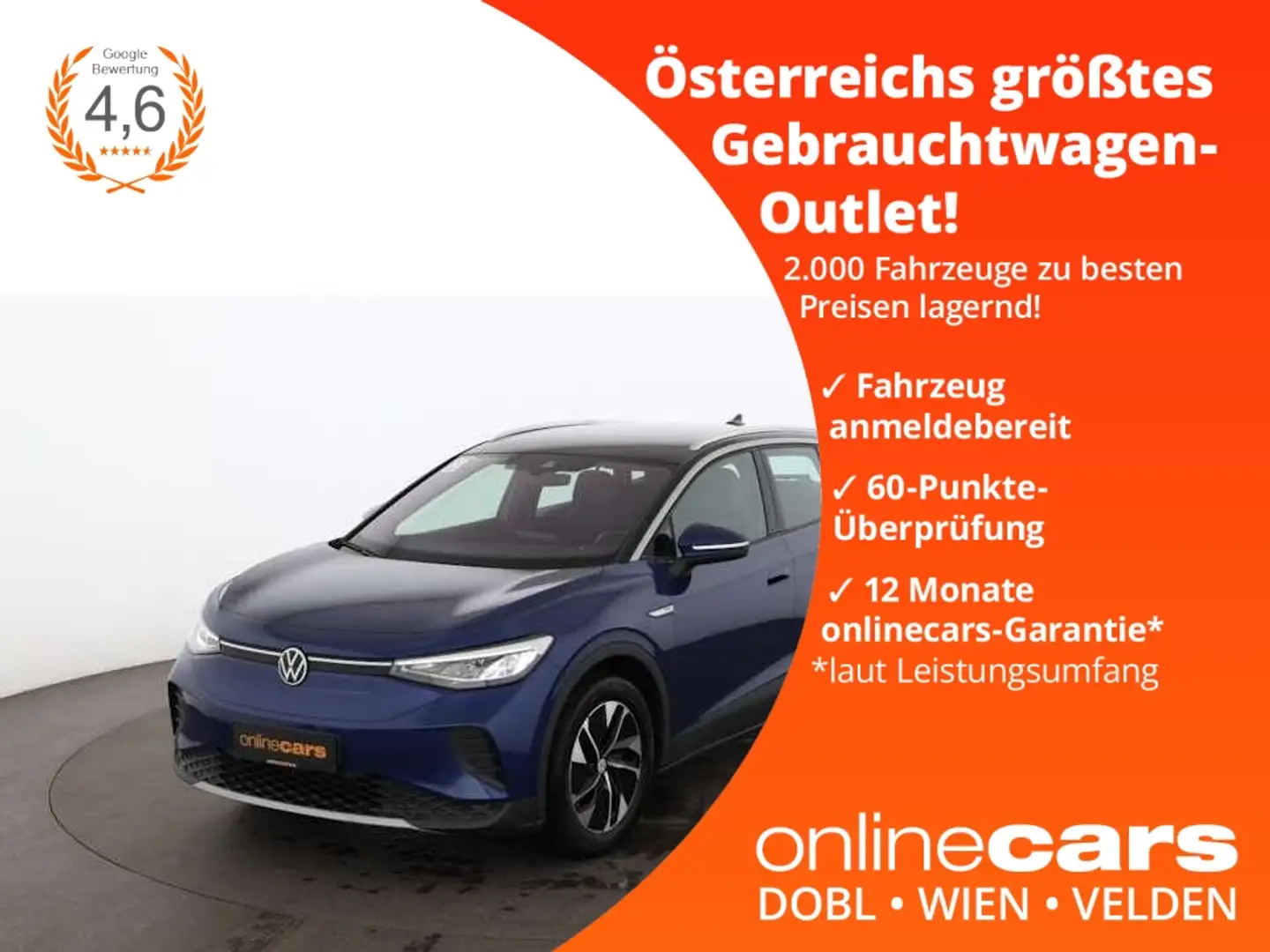 Volkswagen ID.4 Pro Life 77kWh Aut LED RADAR NAVI SITZHZG Blau - 1