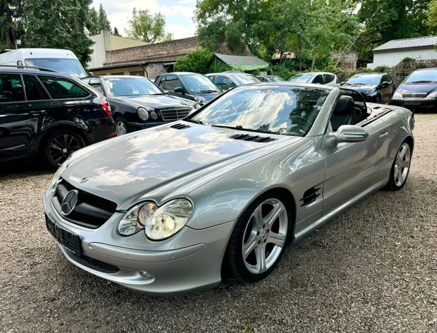 Mercedes-Benz SL 500 V8 Navi Xenon Klima 18 Zoll Alu Leder Sport PDC Silber - 1