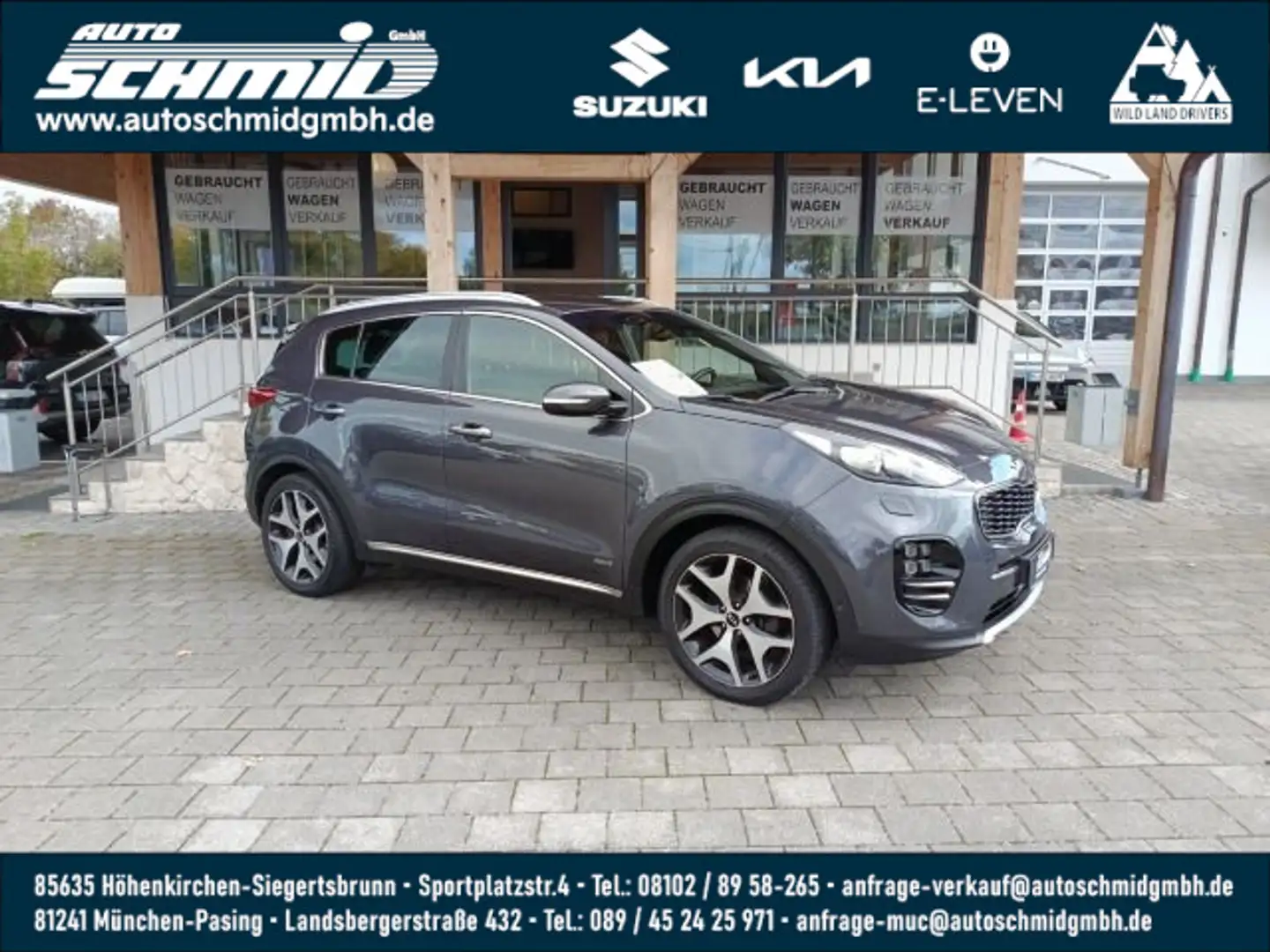 Kia Sportage SPORTAGE 1.6T AWD DCT7 GTL TECH LED AHK Grijs - 1