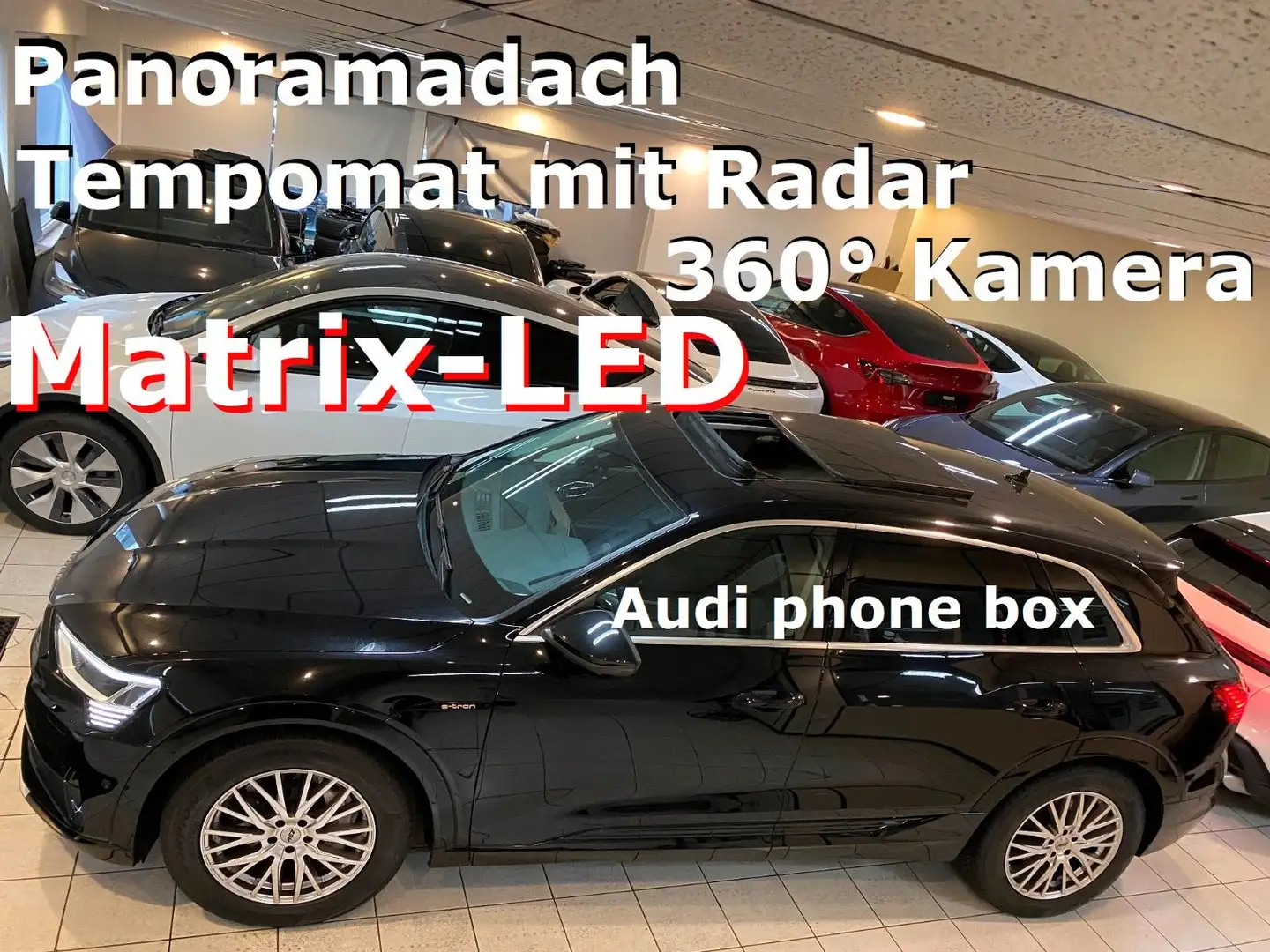 Audi e-tron 55+Radar+Matrix+Panodach+Virtual+360Kamera Schwarz - 1