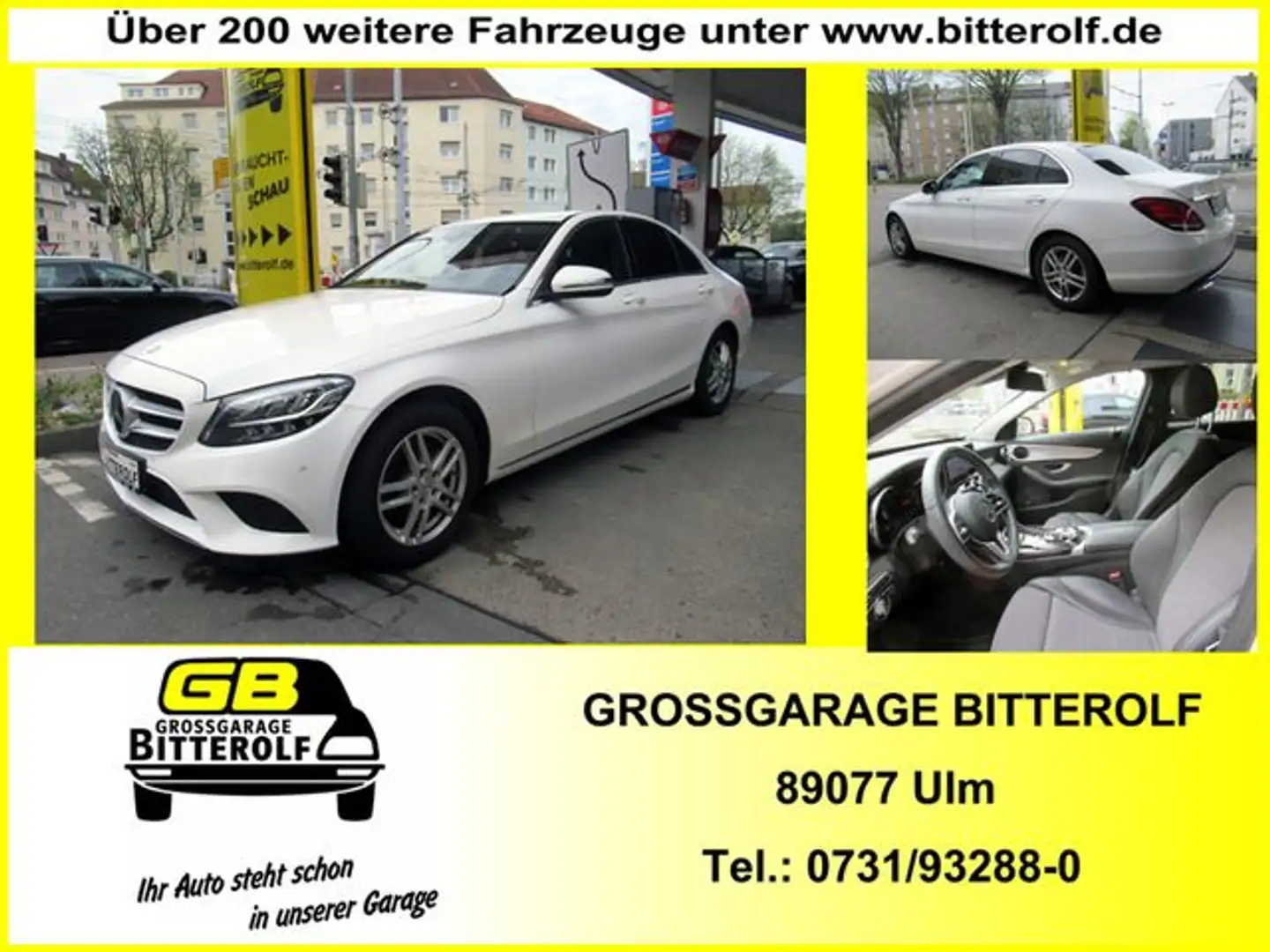 Mercedes-Benz C 200 d Lim Aut Avantgarde NAVI/LED/StHzg/PDC Bianco - 1