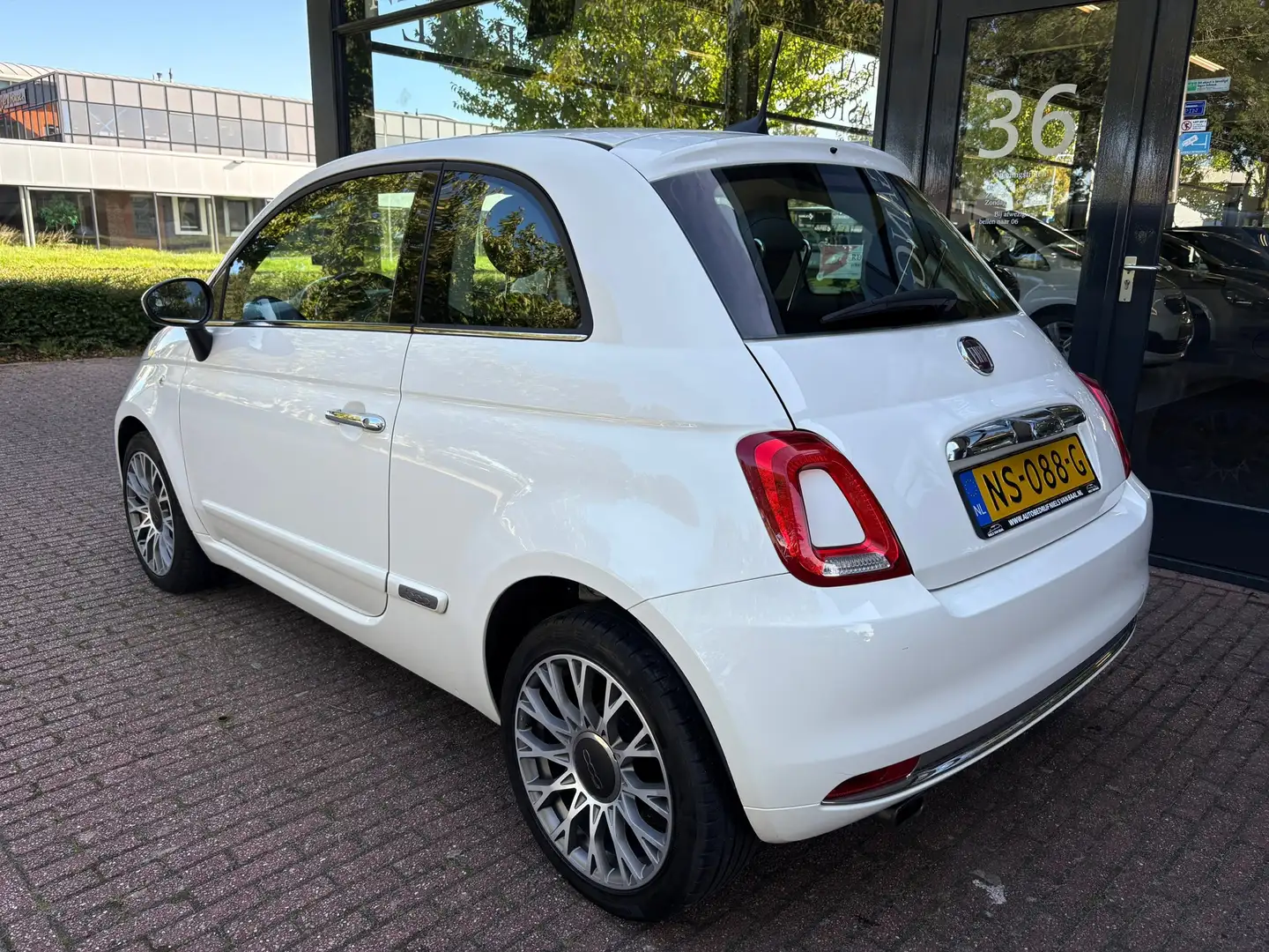 Fiat 500 0.9 TwinAir Turbo Lounge 59Dkm/Airco/Navi/Panorama Blanc - 2