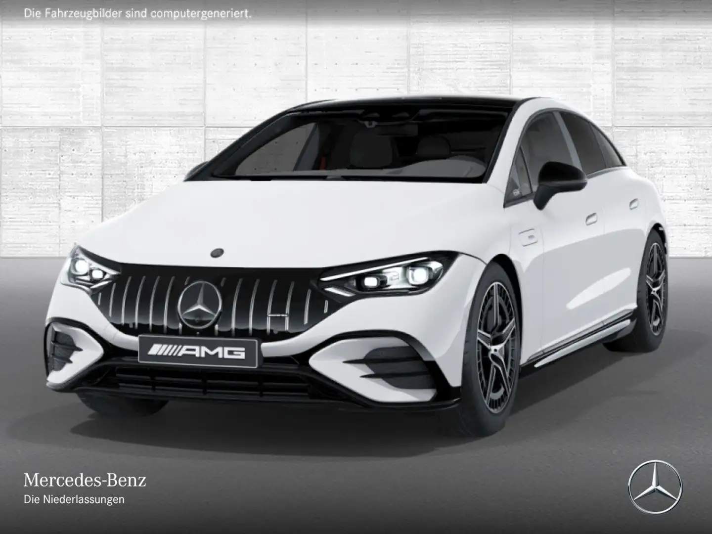 Mercedes-Benz EQE 53 AMG 4M Fahrass Pano Burmester Distr. HUD Blanc - 2