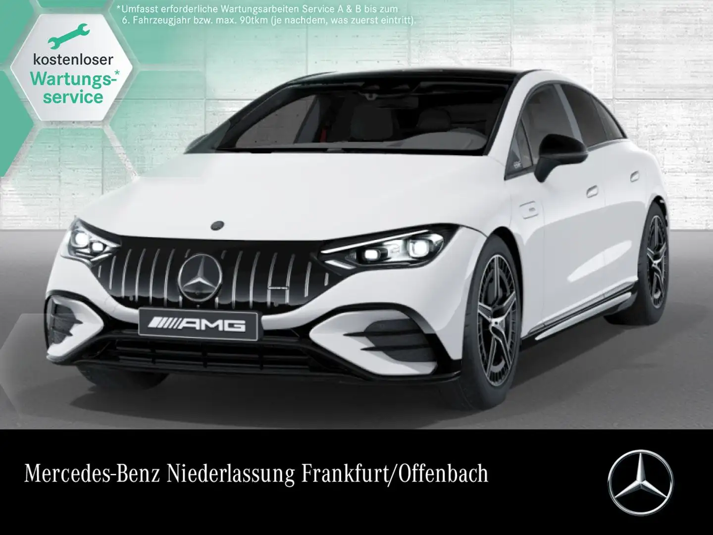Mercedes-Benz EQE 53 AMG 4M Fahrass Pano Burmester Distr. HUD Blanc - 1