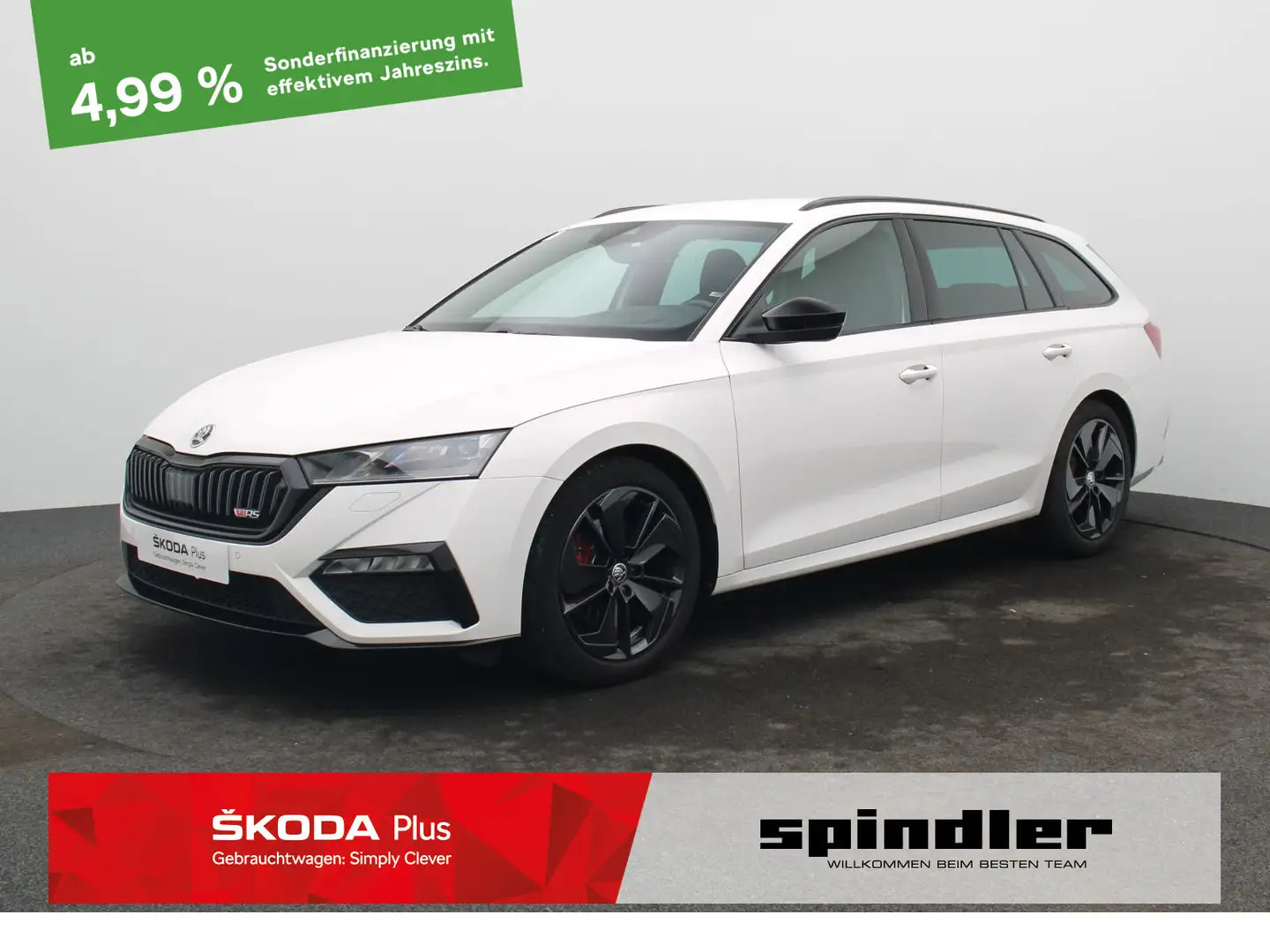 Skoda Octavia Combi RS 2.0 TDI DSG / Matrix, Navi, SHZ Blanc - 1