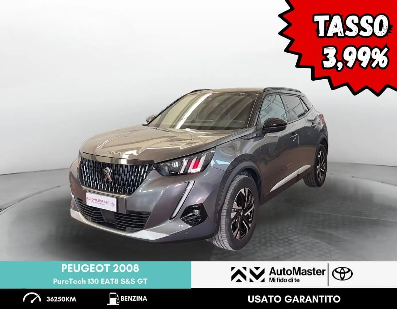 Peugeot 2008 PureTech 130 EAT8 S&S GT Grigio - 1